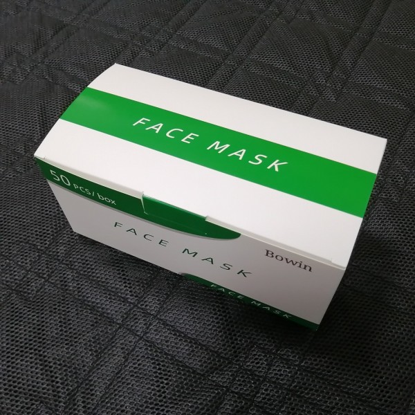  Bowin 50pcs 3-Ply Disposable Face Mask Can be Used in Offices, Households and Crowded Places, with Elastic Earloop