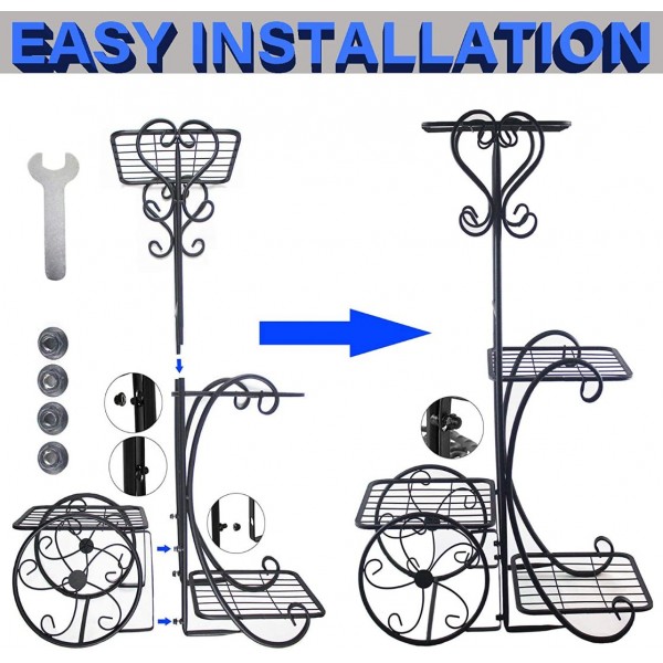     Metal Plant Stand Flower Holder